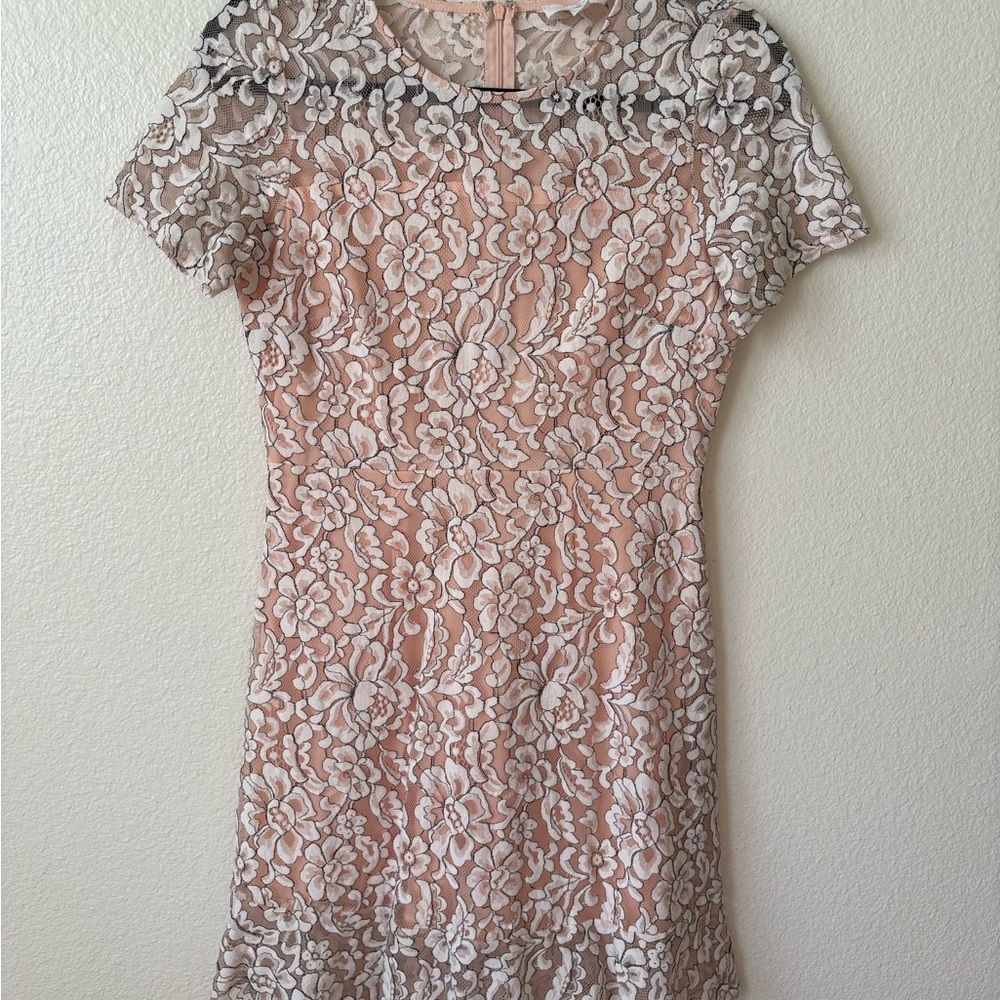 Floral Lace Mini Dress